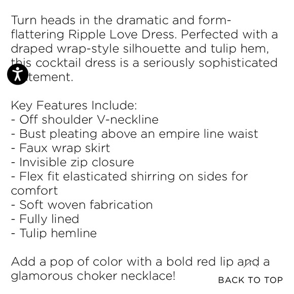 City chic ripple love cocktail dress black 18 cold shoulder - Picture 5 of 5